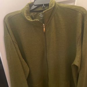 green quarterzip sweatshirt